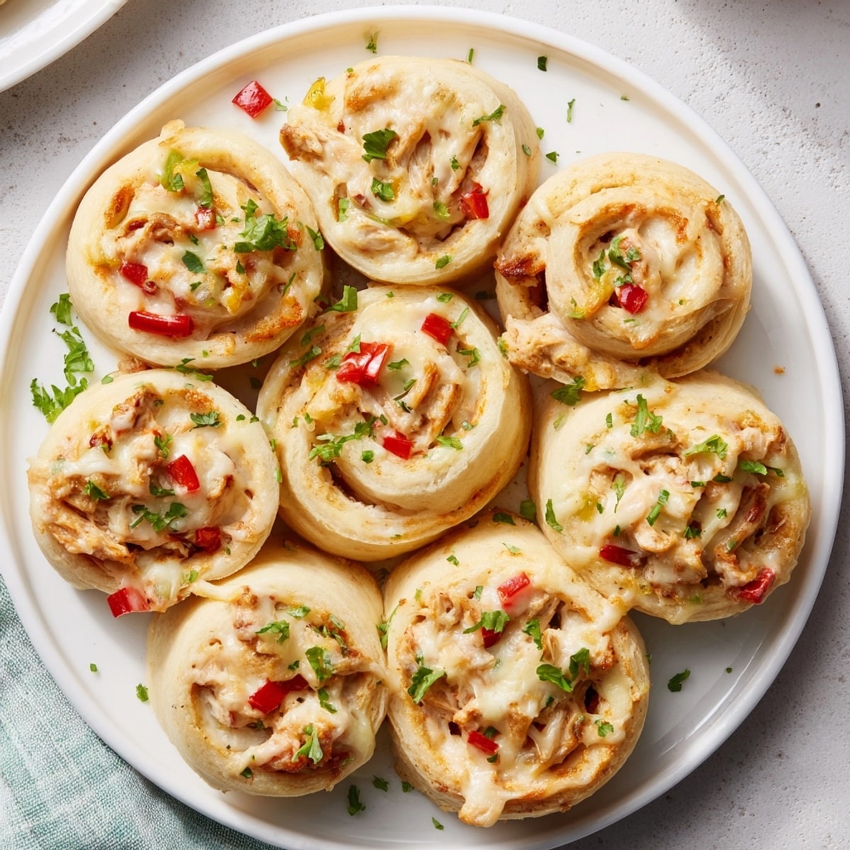 Homemade Cajun Chicken Alfredo Pizza Rolls: creamy, spicy, savory rolls for a delicious dinner idea.
