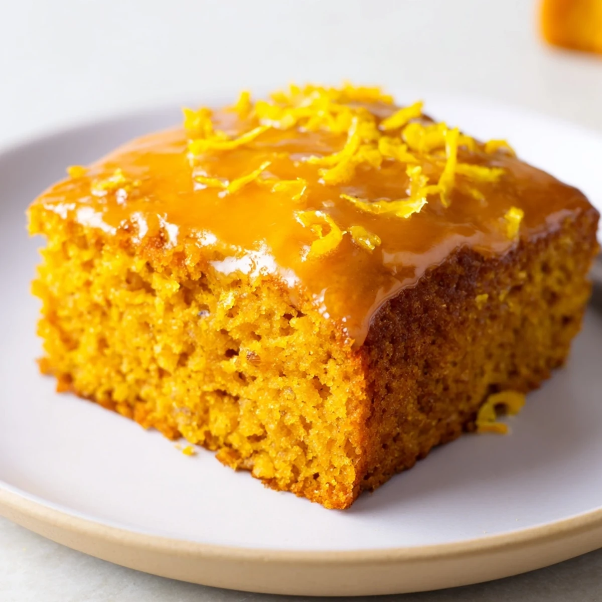 Deliciously spiced lemon ginger pumpkin cake squares perfect for cozy gatherings or tea time.  