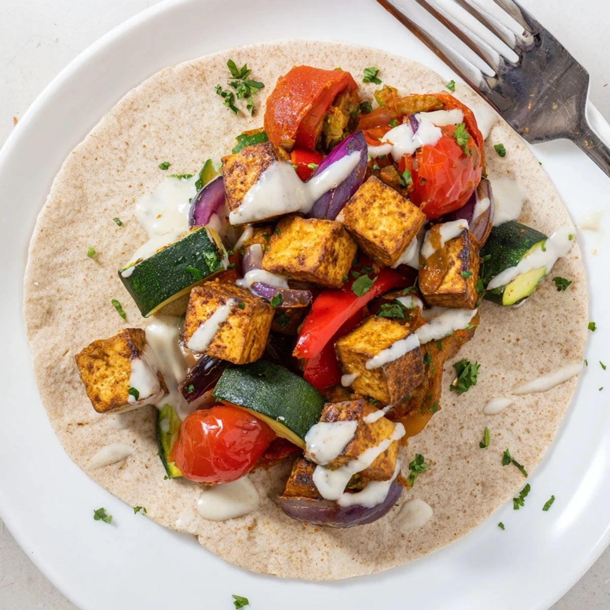 Vegan Viral Tofu Wraps