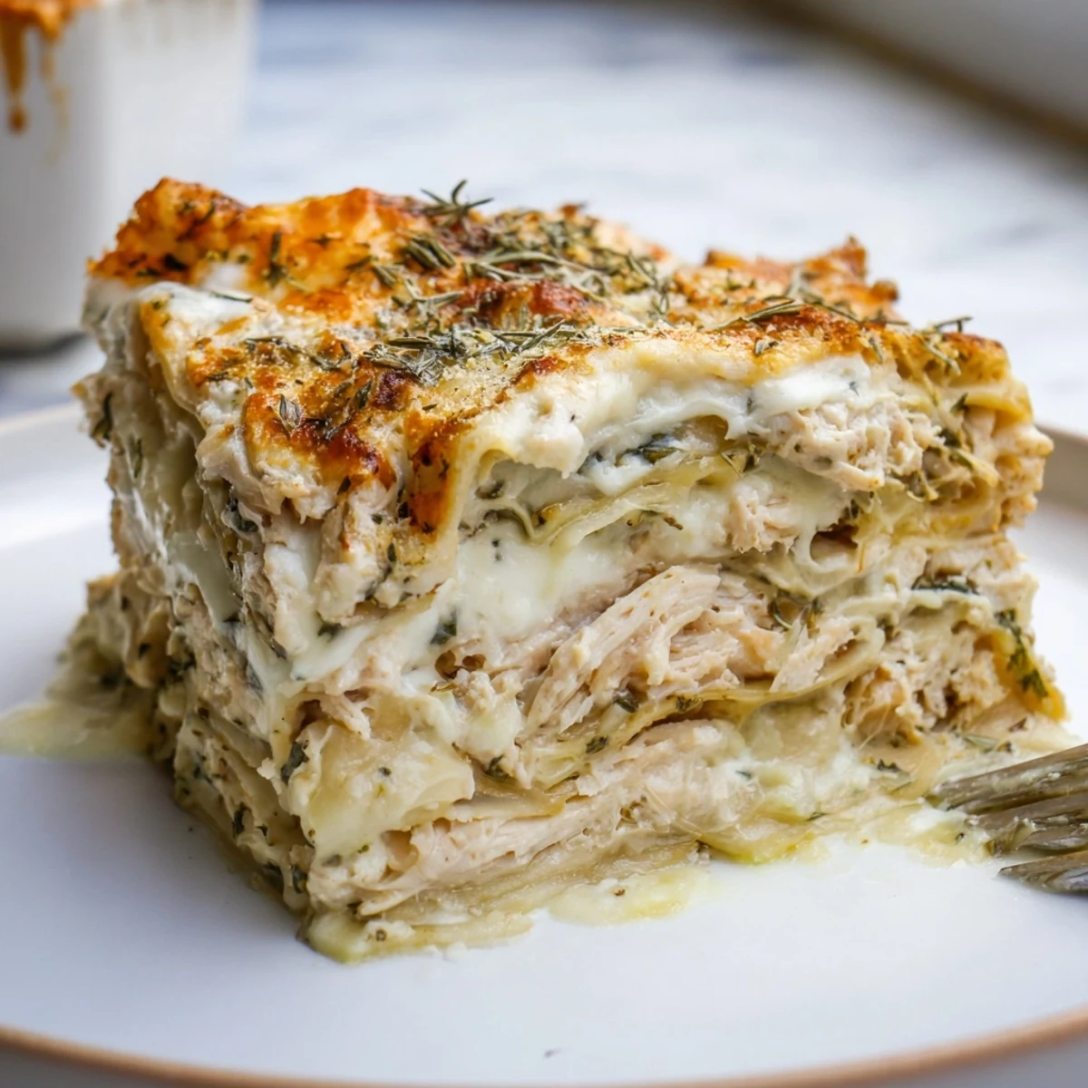 Rosemary Chicken Lasagna Layers