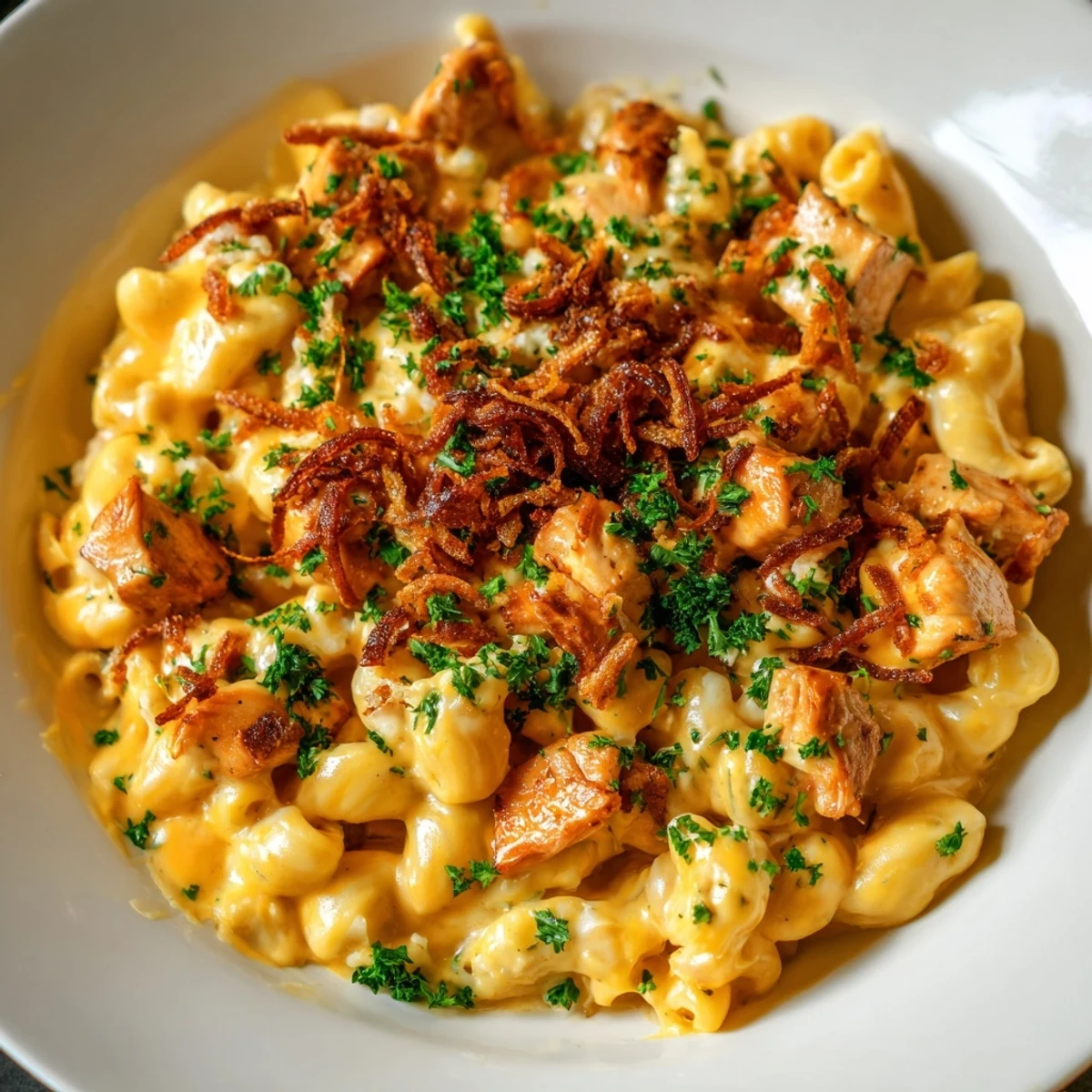 One-Pot Honey BBQ Chicken Mac