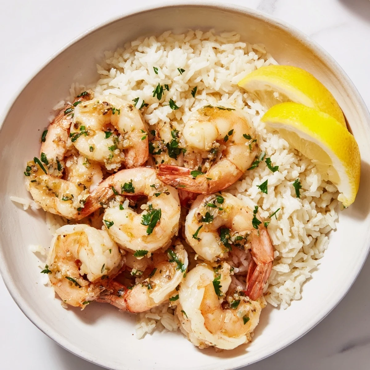Garlic Butter Shrimp Bowl