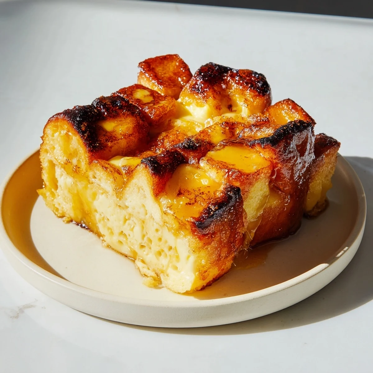 Golden-brown French Toast Bake, a comforting breakfast casserole perfect for a weekend treat.