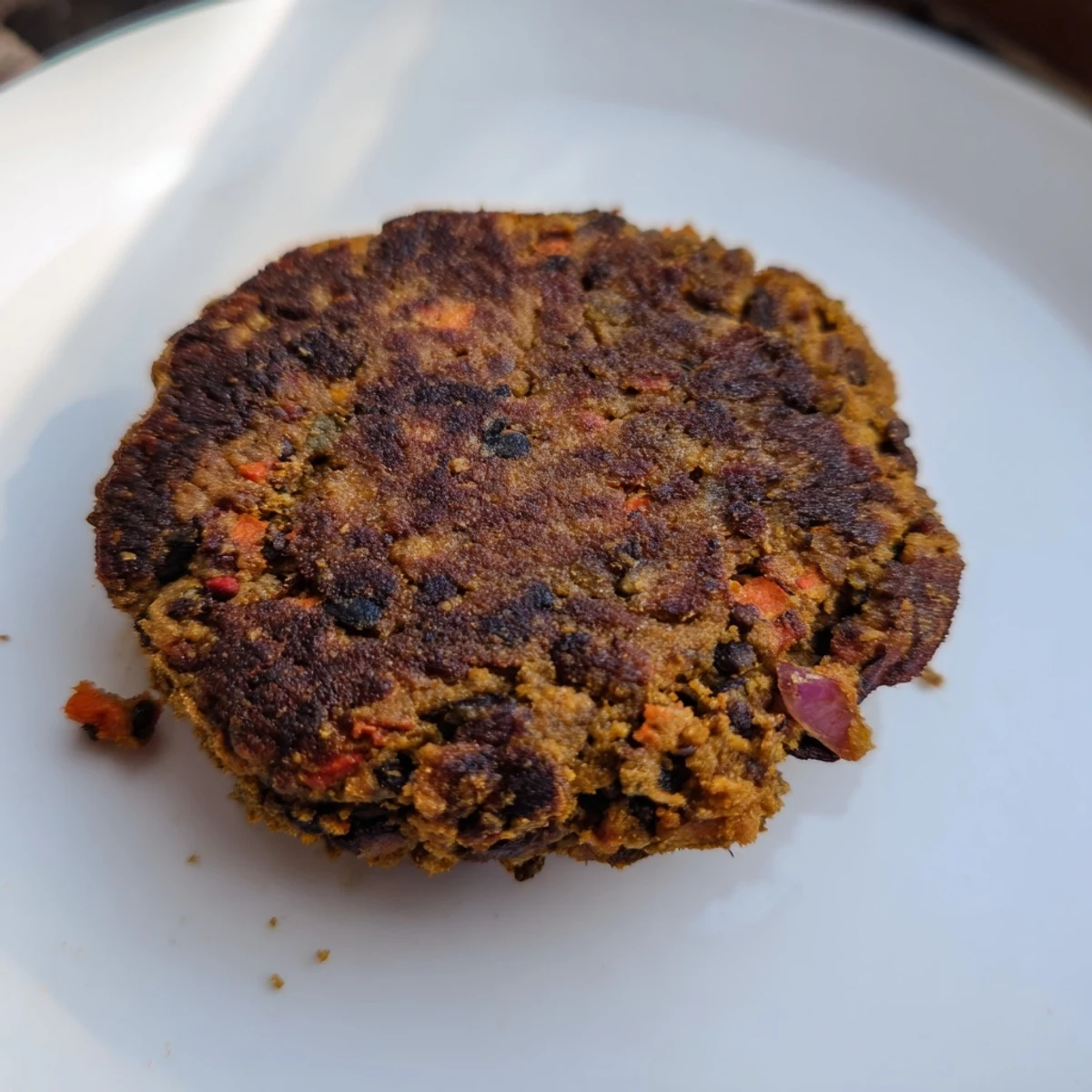 Chewy and flavorful, these perfectly cooked black bean burgers are a satisfying vegetarian dinner option.