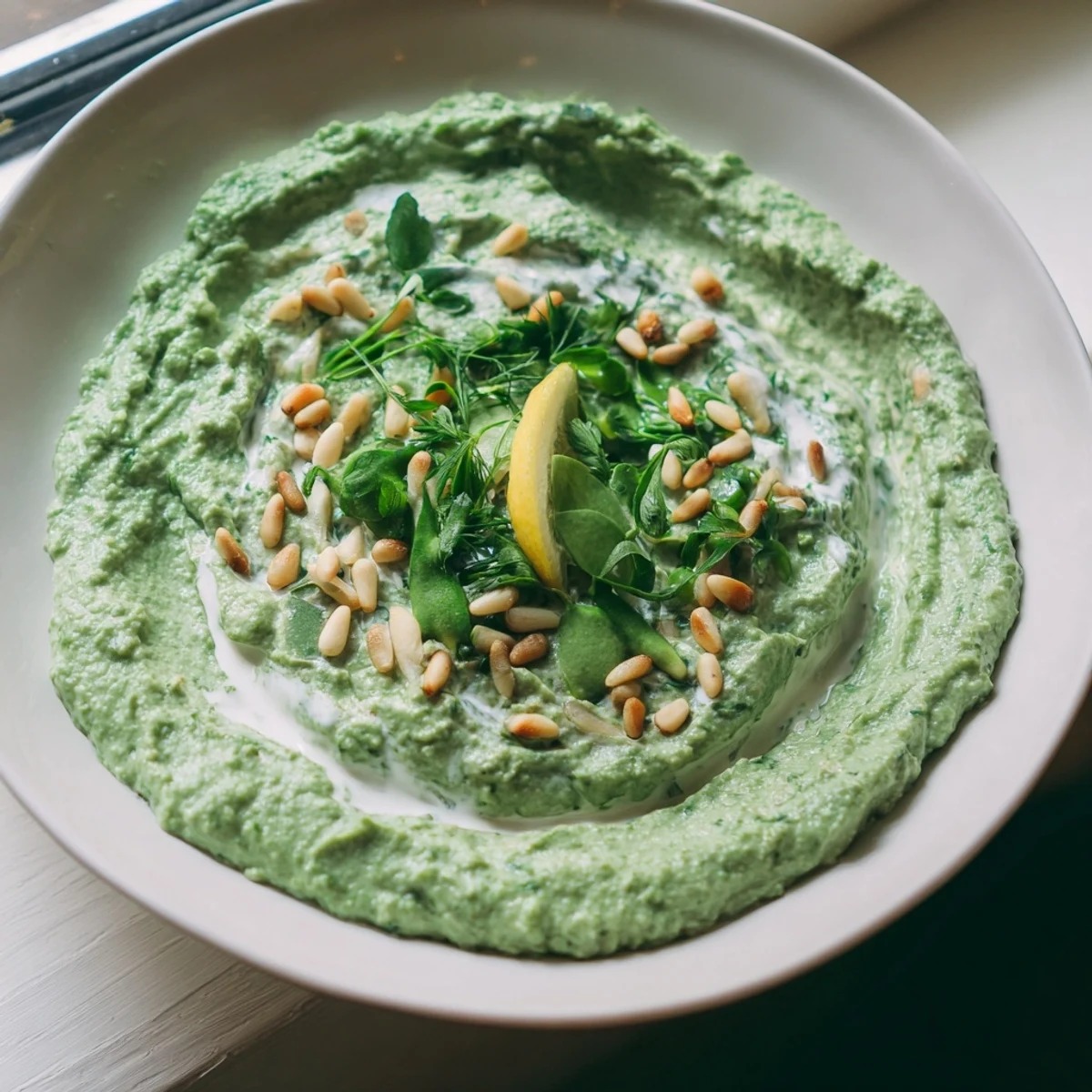 Green Pea Spinach Pasta