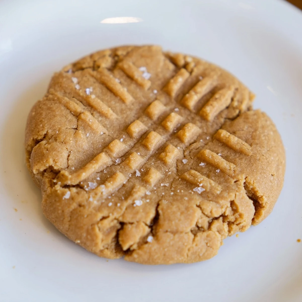 A stack of soft, gluten-free flourless peanut butter cookies, a quick and simple dessert idea.