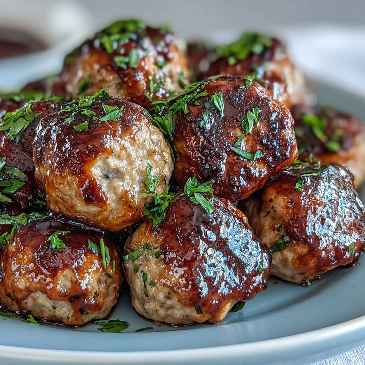 Light and flavorful teriyaki glazed turkey meatballs paired with vibrant pineapple and vegetable skewers.  