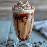 Iced Vanilla Bean Frappuccino with Coconut Whipped Cream: creamy vanilla coffee blended with ice and topped with fluffy coconut cream.