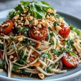 Crunchy Som Tam salad, a perfectly balanced sweet, sour, and spicy Thai delight.