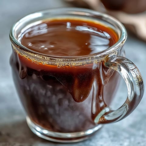 A warm cup of Hojicha Americano with steam rising, featuring the deep brown roasted tea in a minimalist white mug.