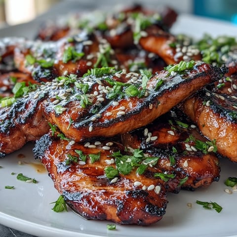 Vibrant Mango Green Tea Grilled Chicken Salad with Sesame Seeds, featuring tender marinated chicken over crisp greens and juicy mango slices.  