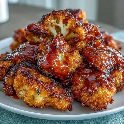 Air fryer cauliflower wings tossed in tangy Buffalo sauce, golden and crispy for a spicy vegetarian appetizer.  