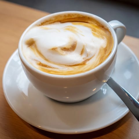 Deliciously unique Onion Latte blends espresso with creamy caramelized onion flavor.  