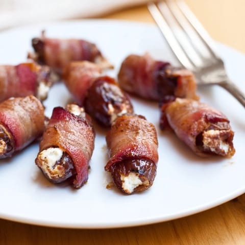 Bacon Wrapped Goat Cheese Dates
