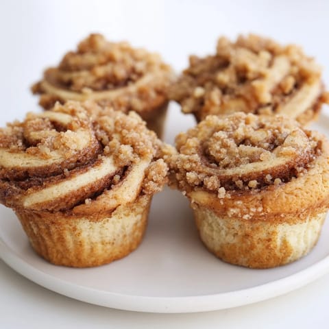 These comforting Lightened Christmas Coffee Cake Muffins promise a delightful mix of flavors and textures, ready to enjoy warm.