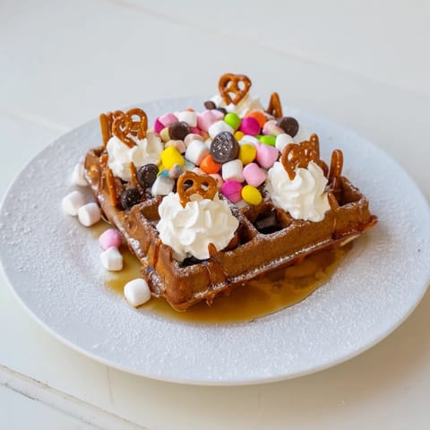 Festive gingerbread waffle bar #291