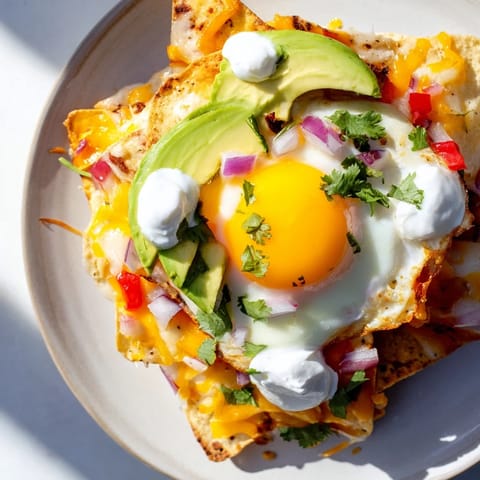 Egg-Topped Breakfast Nachos #336