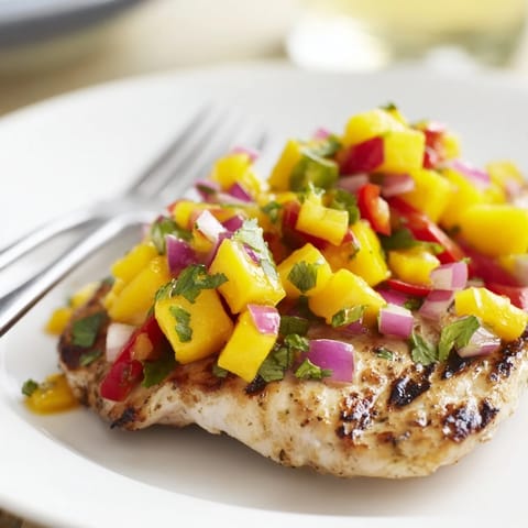 Grilled Mango Salsa Chicken #343
