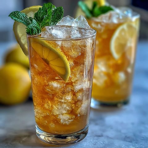 A refreshing Limoncello Spritz Mocktail with vibrant lemon slices and mint, perfect for summer sipping.