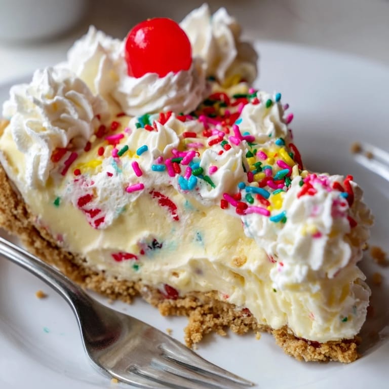 Deliciously vibrant Monster Energy Soda Float Pie with a graham cracker crust.  