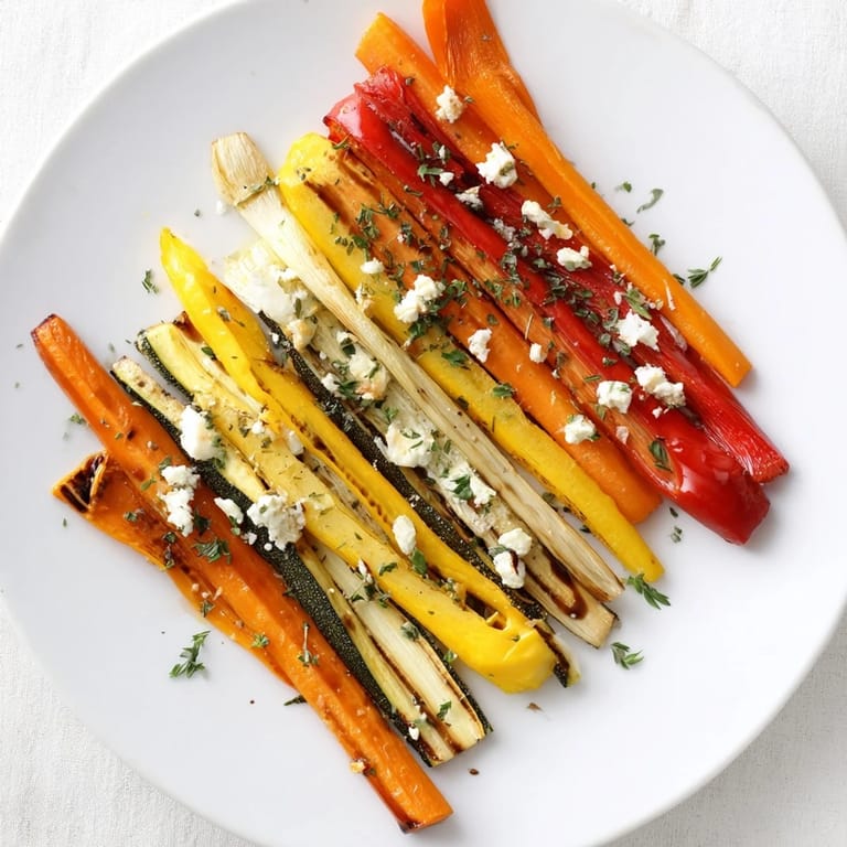 A vibrant close-up of Christmas Sleigh Veggie Rails, showcasing roasted vegetable "rails" for the holidays.