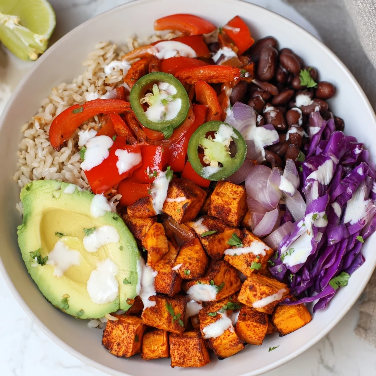 Healthy and delicious, these Sweet Potato Taco Bowls are bursting with Mexican-inspired flavors in every bite.