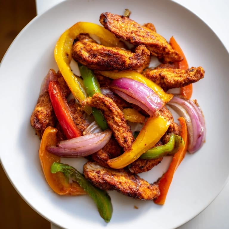 Enjoy these flavorful chicken fajita sheet pan ingredients, served piping hot from the oven with fresh toppings.