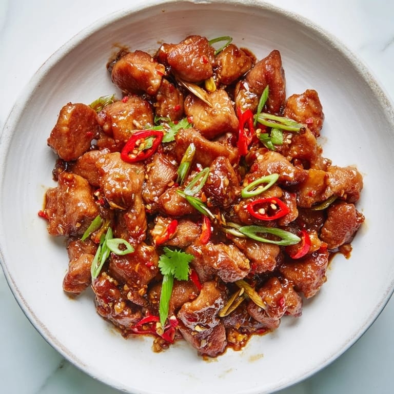 Close-up of savory Vietnamese Caramel Chicken served with rice, ready for a delicious, satisfying meal.