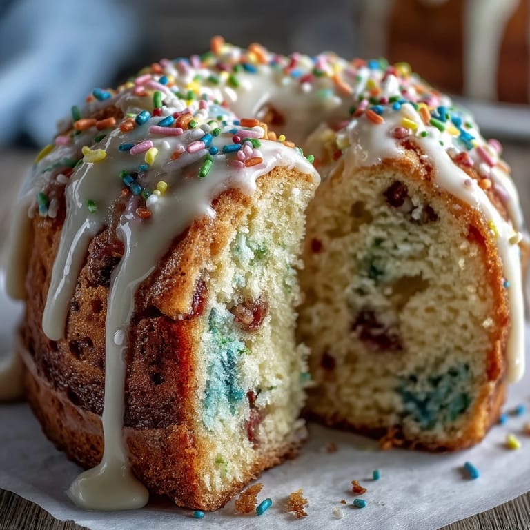 Light and fluffy Spring Funfetti Cake with Pastel Buttercream, featuring whimsical swirls of soft pink, blue, yellow, and purple frosting.