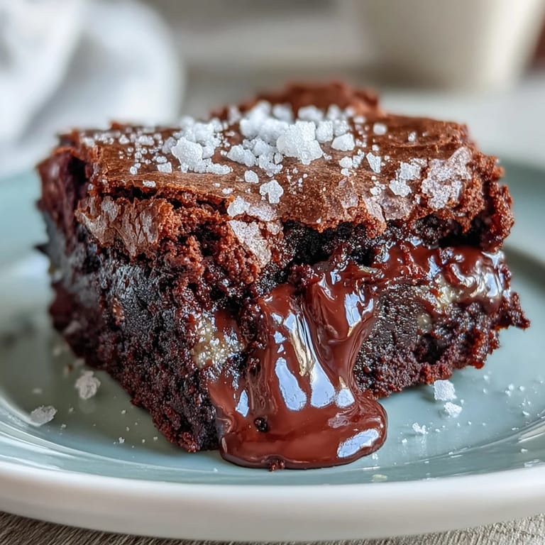 2. Decadent tahini chocolate brownies, featuring a luscious ribbon of nutty tahini blending into ultra-moist, chocolatey squares.  