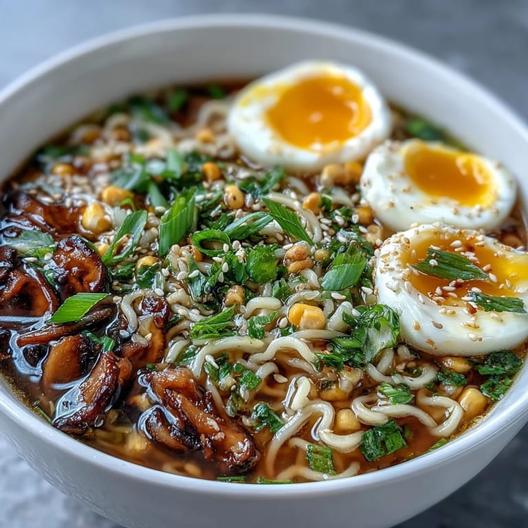Steaming bowl of miso ramen with springy noodles, vibrant spinach, and sliced green onions in savory broth.