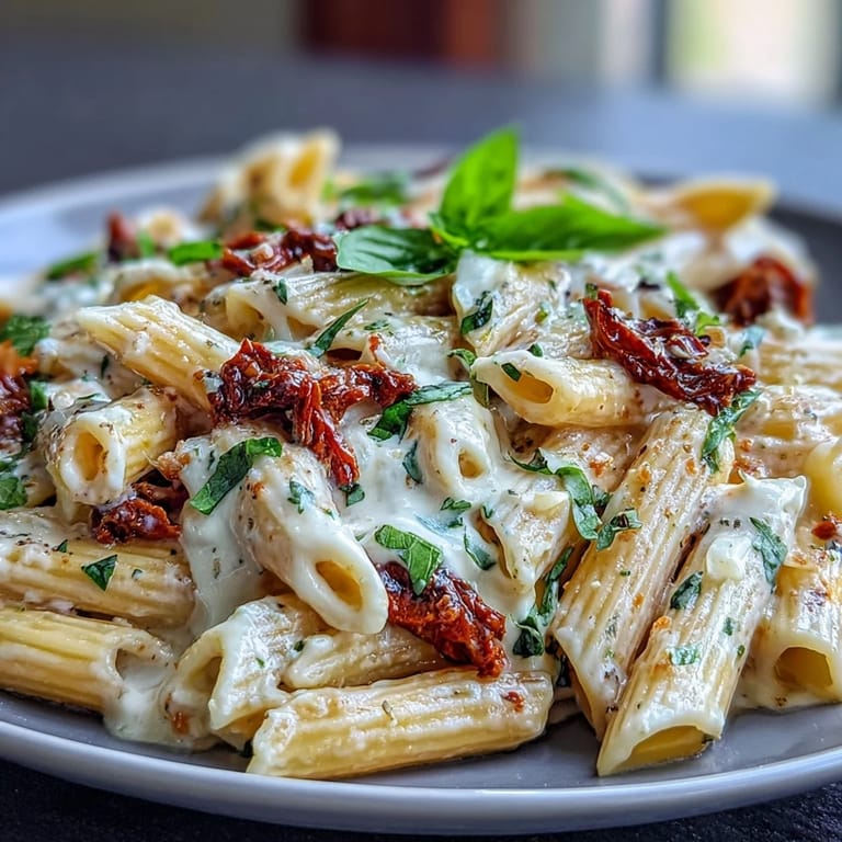 A forkful of Marry Me Pasta – rich sun-dried tomatoes, perfect for sharing.
