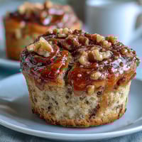 High-protein banana bread muffins with a golden top, perfect for breakfast or meal prep. Moist, naturally sweetened muffins packed with banana flavor and protein powder. Wholesome banana muffins with Greek yogurt and oat flour, ideal for a healthy snack or quick breakfast.