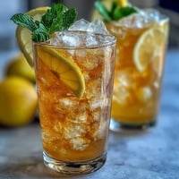 A refreshing Limoncello Spritz Mocktail with vibrant lemon slices and mint, perfect for summer sipping.